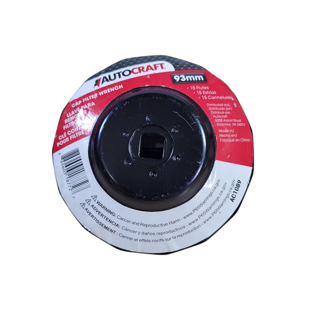 Autocraft 93mm Cap Filter Wrench AC1089